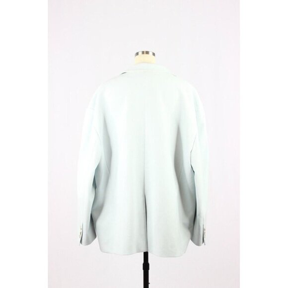 Aritzia BABATON ATELIER Vogue Cruise Blue Single Oversized Blazer Jacket, Size 3 - Picture 3 of 16